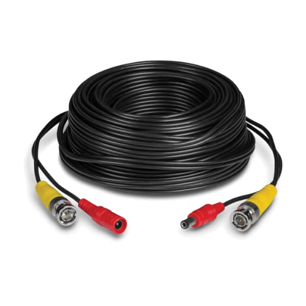 Cctv cable bnc de video y alimentación para cámaras HD - 18 Metros
