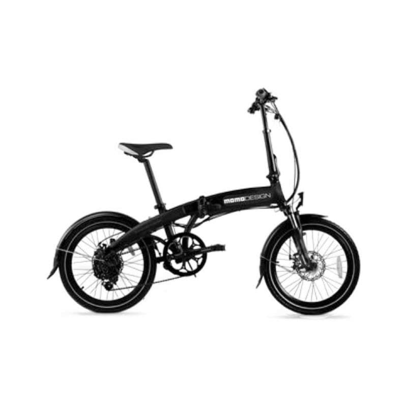 Bicicleta Eléctrica Momo Design Ibiza 20 - Modelo Md-E20f2-W - 36v 250w - Color Negrocon Detalles Bl