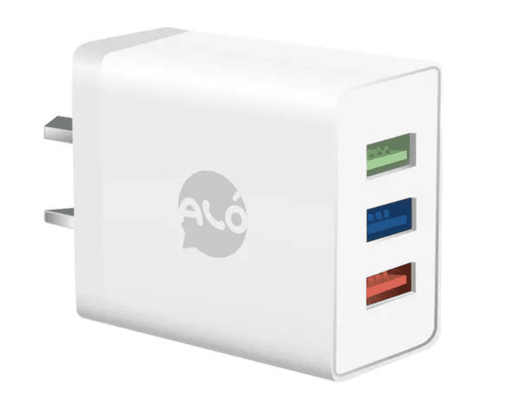 CARGADOR ALO POWER 15W CABLE FLASH TYPE-C BLANCO (8020)