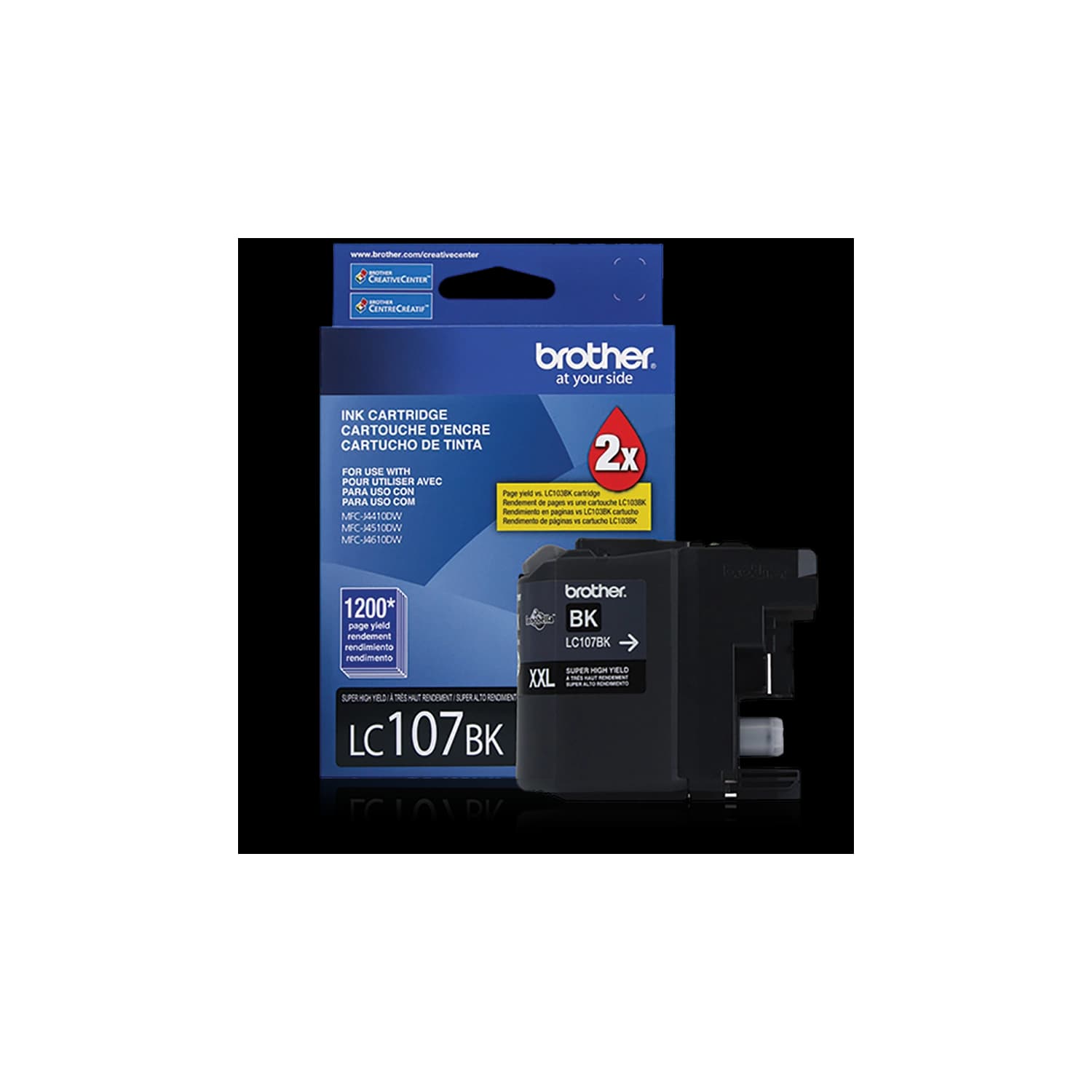 Cartucho tinta LC107BK Negra
