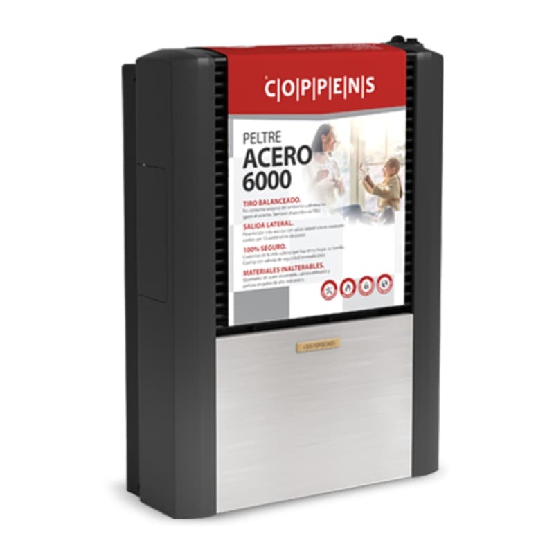 Calefactor Coppens 6000 kcalh TN MG CSALIDA IZQ