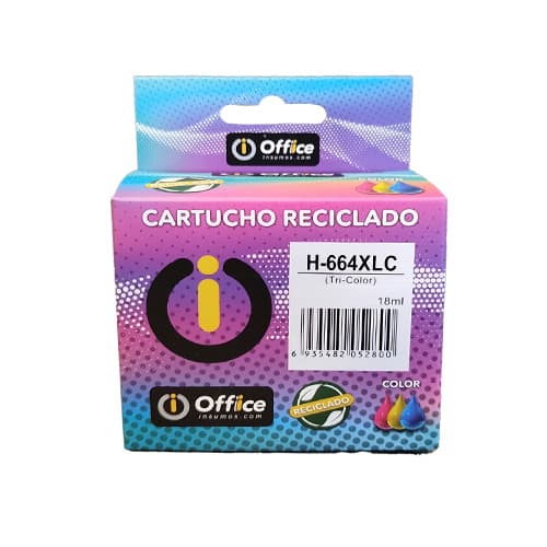 CARTUCHO ALTERNATIVO HP 664XL COLOR 18ML F6V28AL