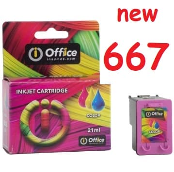 CARTUCHO ALTERNATIVO HP 667XL NEGRO 18ML 3YM79A