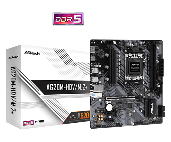 Mother Asrock A620M-HDV/M.2+ AM5
