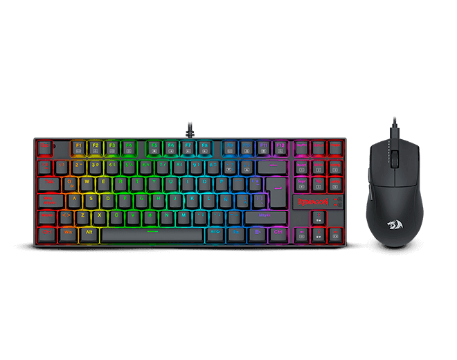 Kit 2 en 1 Redragon S145 Black - Kumara K552RGB + King M724