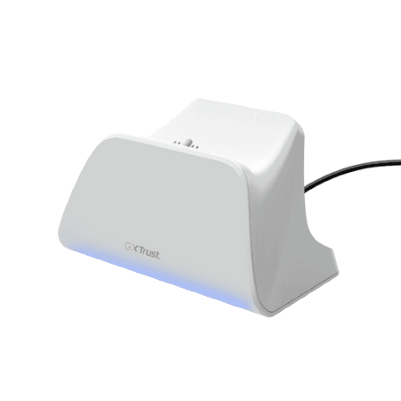 ACCESORIOS TRUST SOPORTE DE CARGA RAPIDA PARA MANDOS PS5 WHITE GXT255W