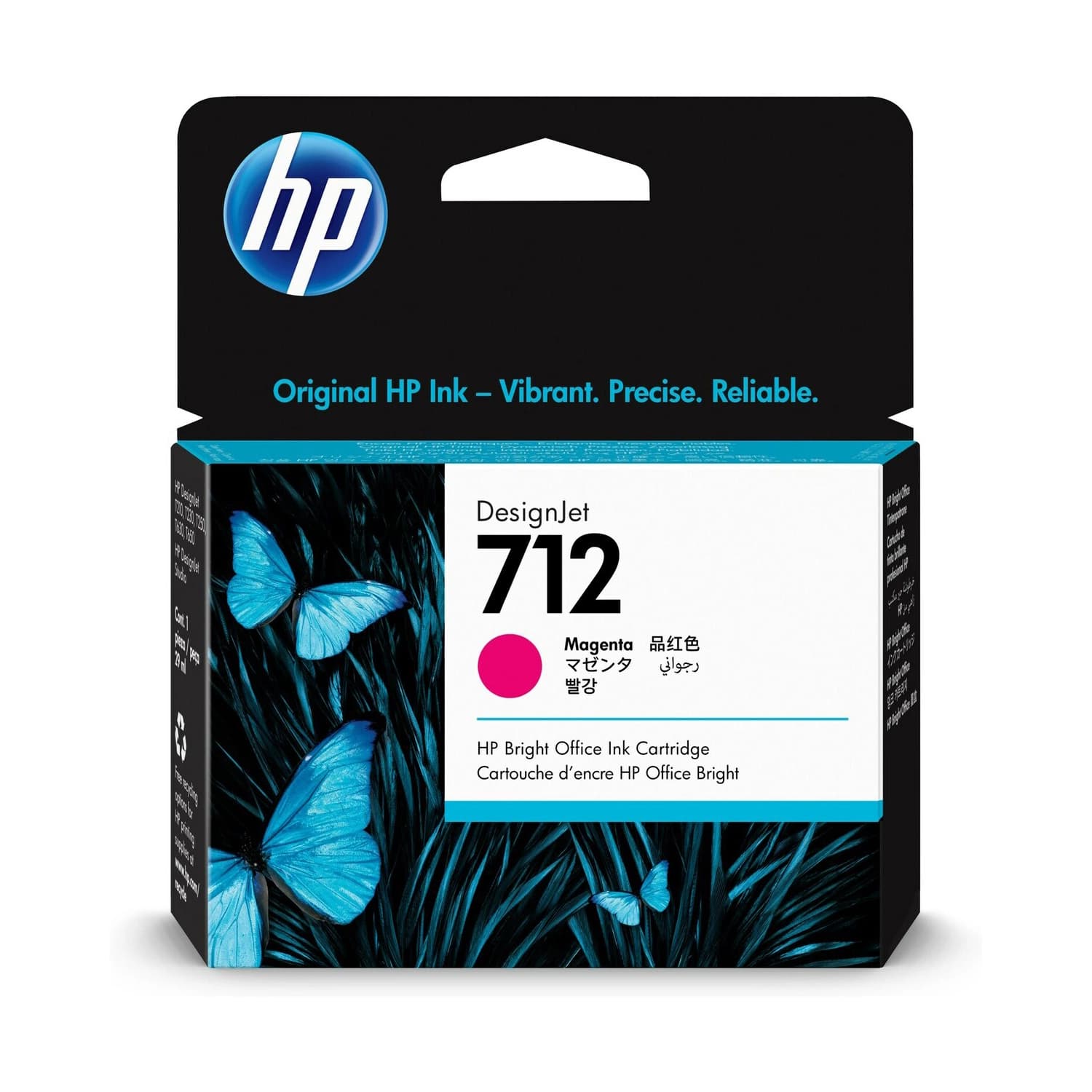 Cartucho de Tinta Plotter HP 712 Magenta