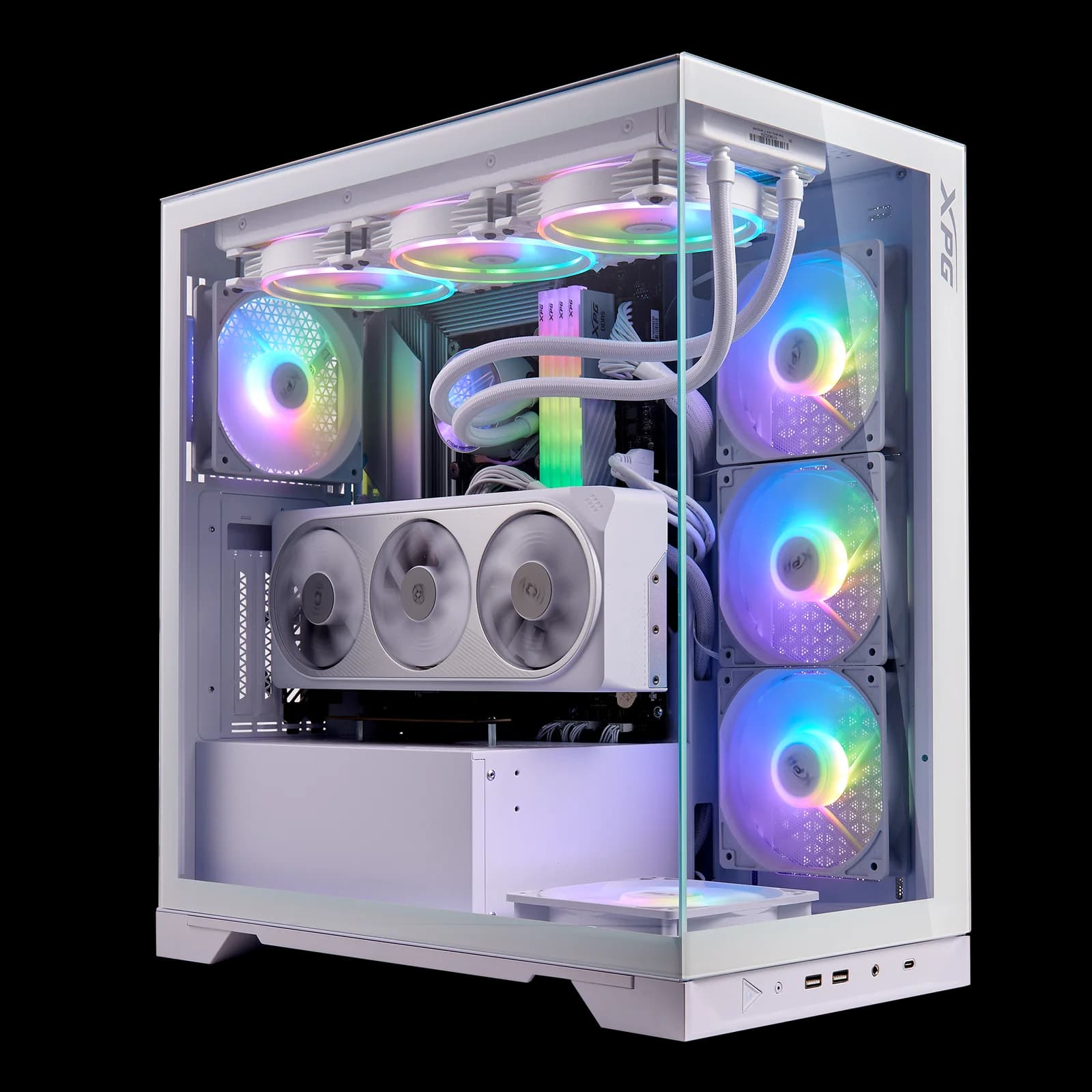 Gabinete Adata XPG Invader X BTF White 5 Fan ARGB