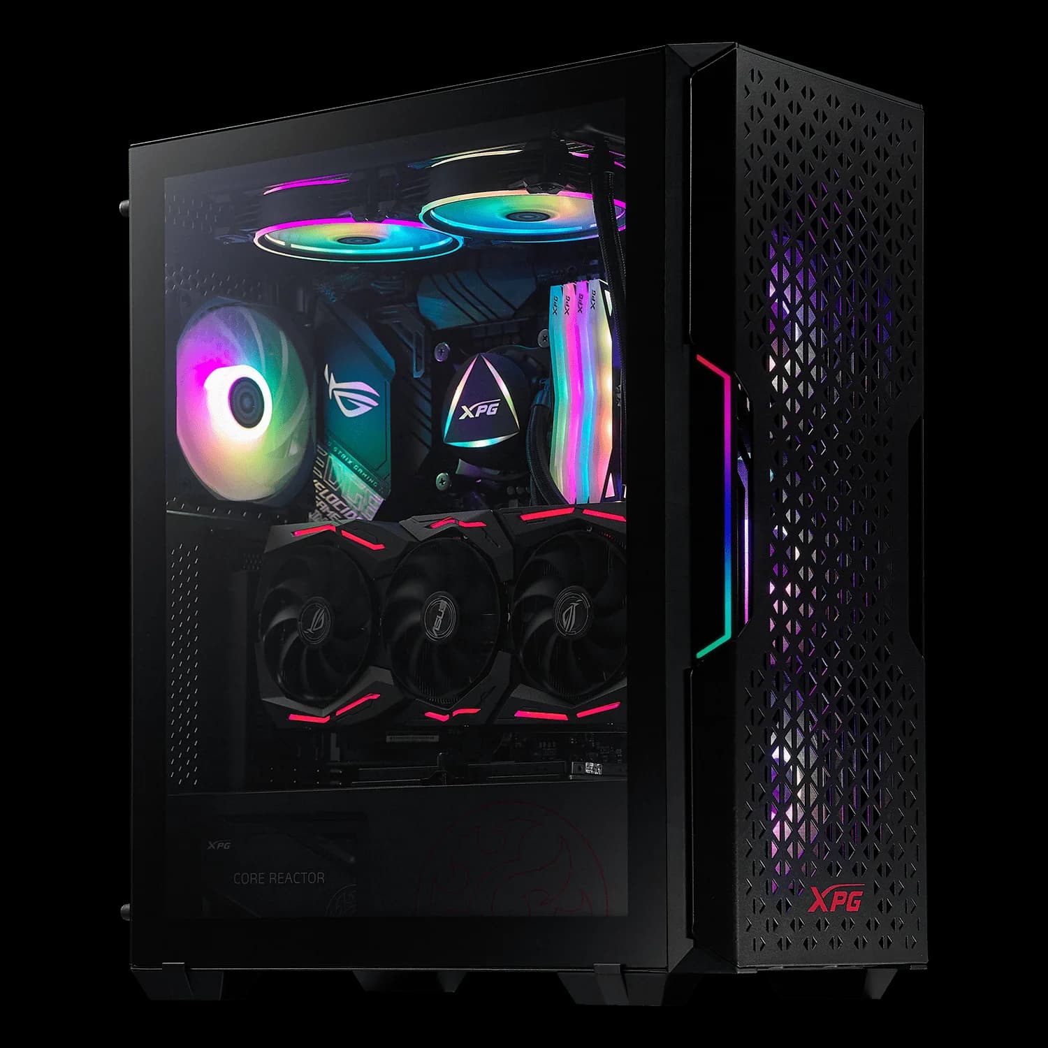 Gabinete Adata XPG Starker Air BTF Black 4 Fan ARGB